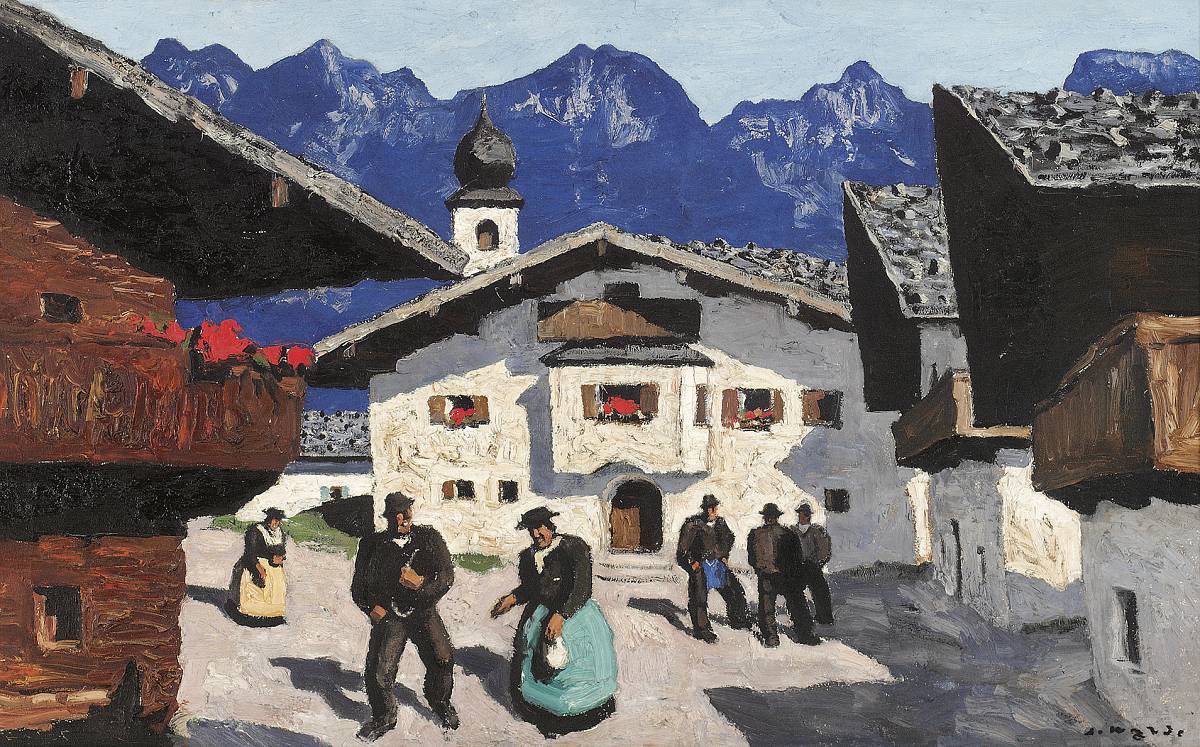 Alfons Walde: Dorfstraße, 1931