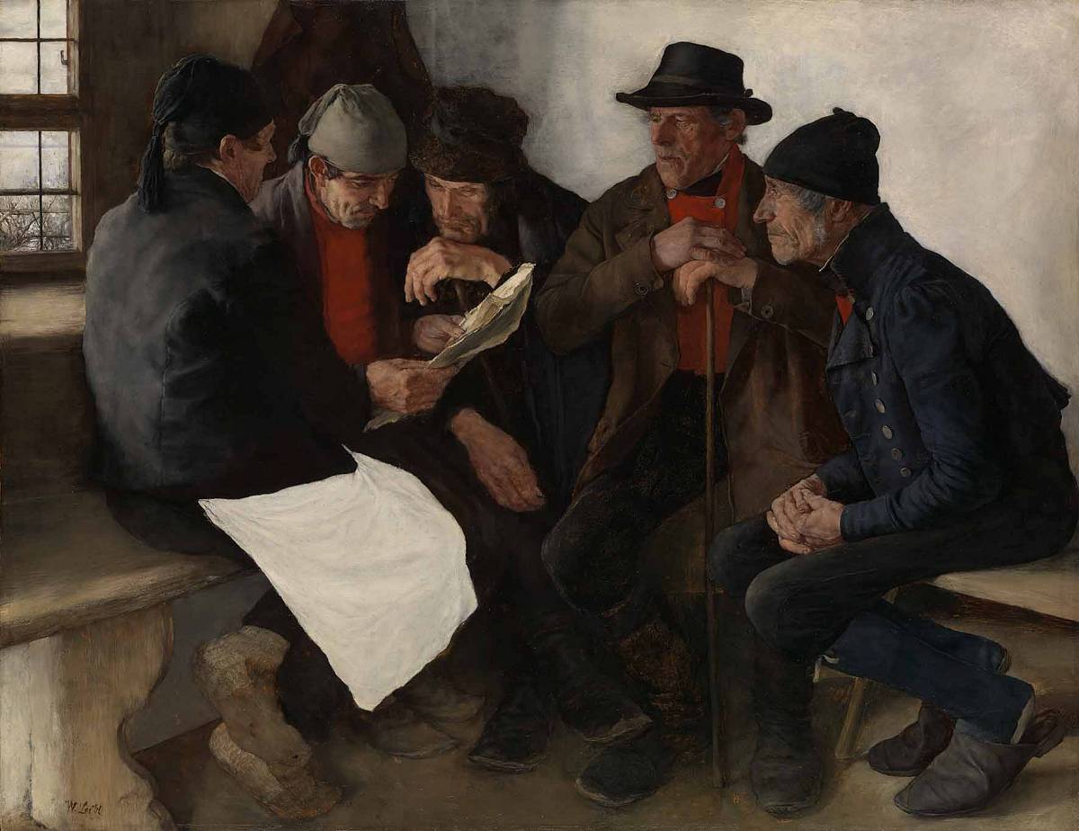 Wilhelm Leibl: The Village Politicians, 1877